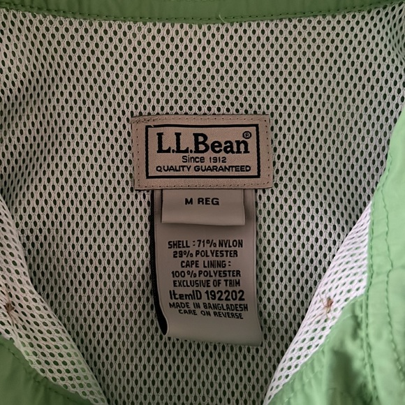 LL Bean Men’s Windbreaker Long Sleeve Button Down - Picture 3 of 9